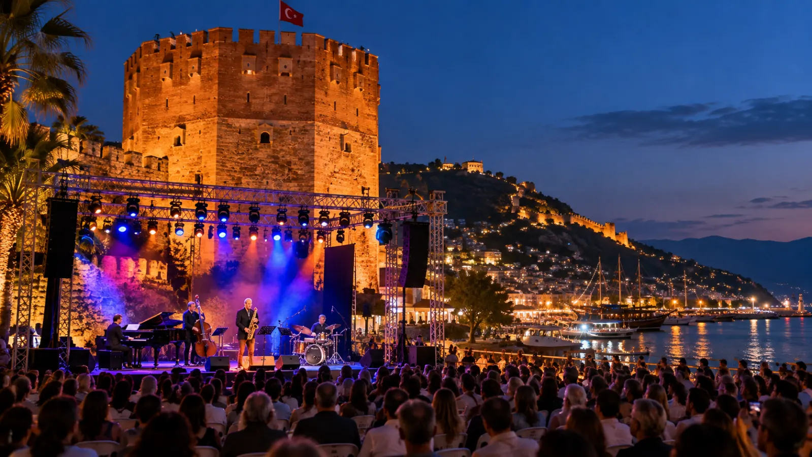 The 20th Alanya International Jazz Festival Kicked Off at Kızılkule